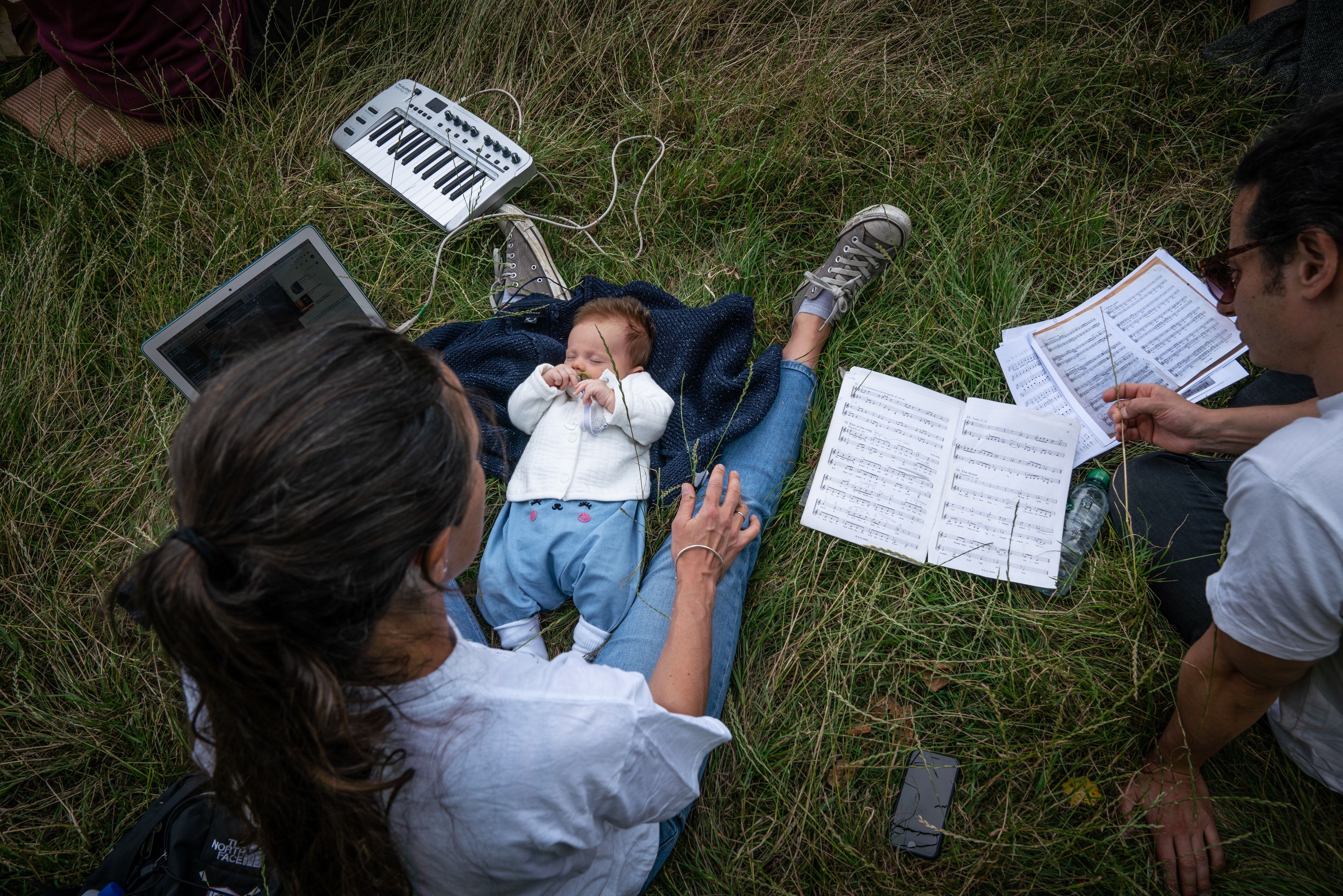 BBCM alumni Hester and David, also 10-week-old Eva Sophia (set to join the class of September 2022)