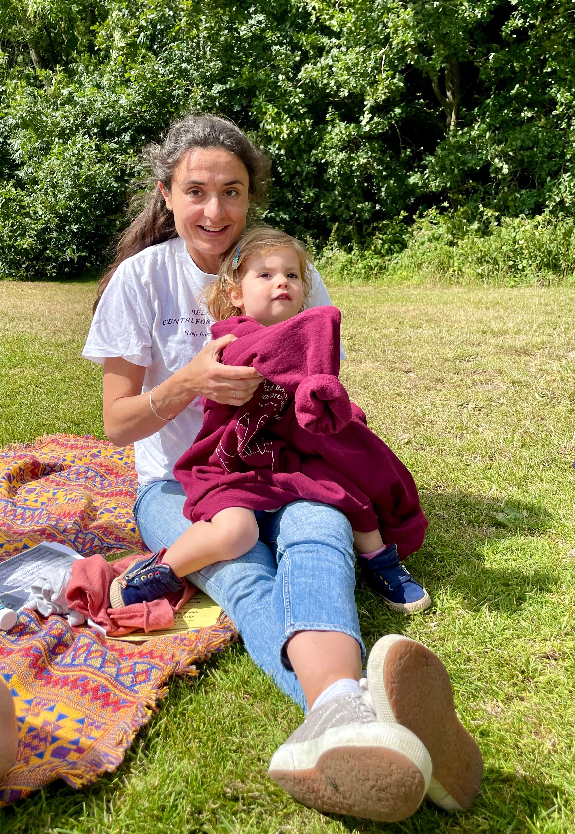 Past, present and future; ex-BBCM student Hester with daughter Eva Sophia, incoming kindergarten pupil